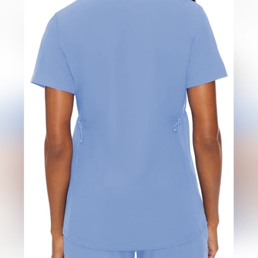 Med Couture Maternity Scrub Top - Black - Picture 3 of 6